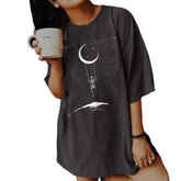 Moon and Stars Skull T-Shirt